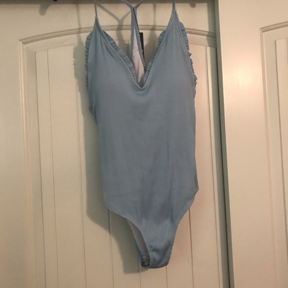 CUPSHE blue one piece bathing suit - Picture 4 of 7